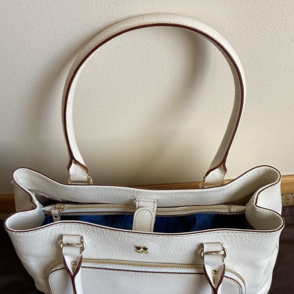 Kate Spade White Pebble Grain Leather Shoulder Bag Purse w/ Dust Bag - Picture 5 of 16